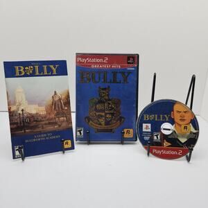 Bully (Sony PlayStation 2, 2006) Rockstar Video Game - Complete CIB with Manual